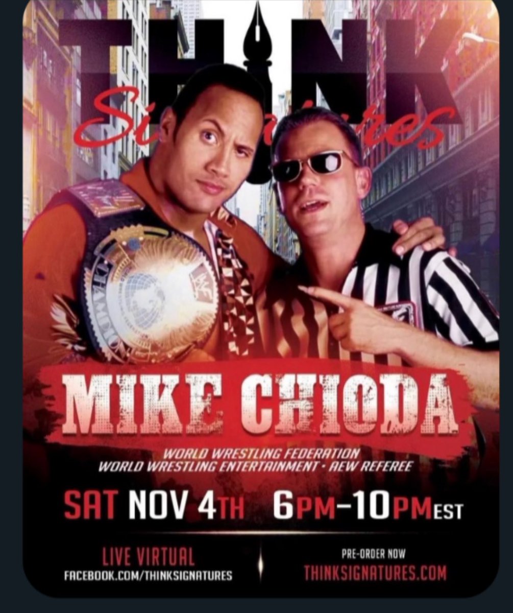 MjcChioda's tweet photo. Can't wait to be back to my home state of New Jersey! Join in on the live virtual. https://t.co/dBHqJDASjg and
https://t.co/2vx2mF2lc7 #wwe #livevirtual #thirdmaninthering https://t.co/5fqzqr0Rhs