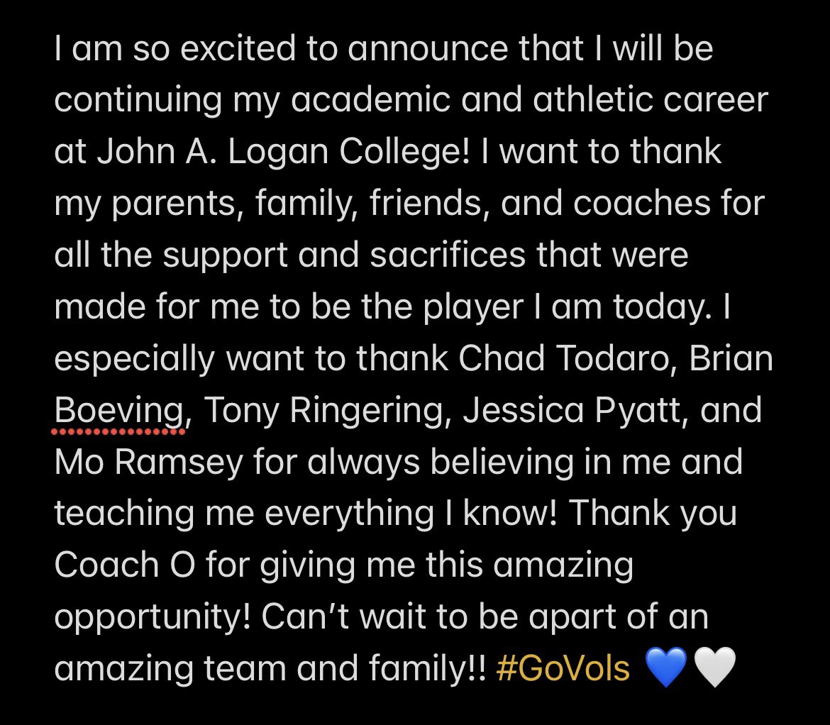 So excited!💙🤍 #GoVols 
<a href="/coach_orsburn/">Taylor Orsburn-Siefert</a> <a href="/18uBombers/">Bombers softball 18u Ramsey</a> <a href="/bboev8/">Boev</a>