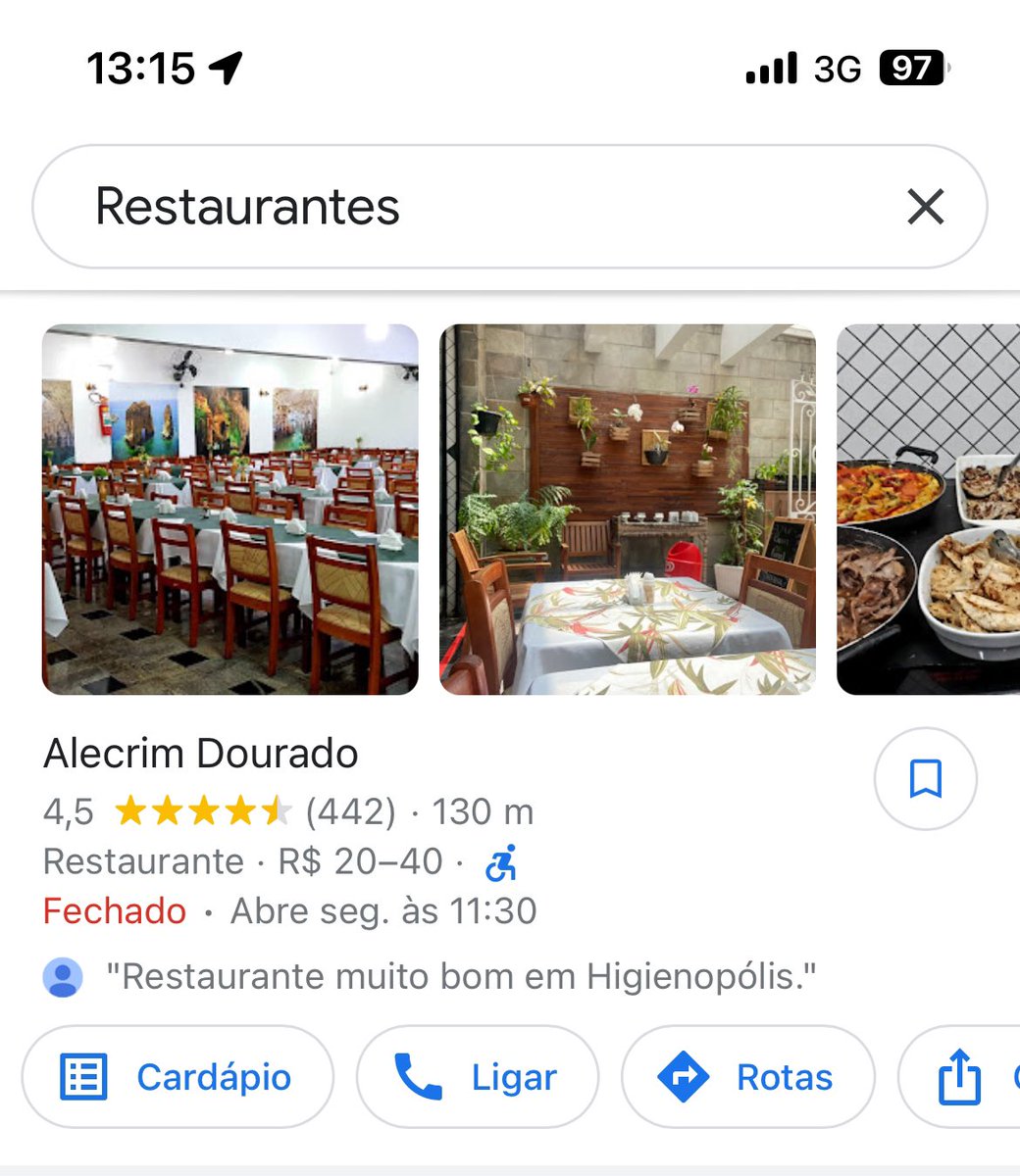 Quando a gente vai procurar um restaurante e vê um lugar que seria perfeito pra um encontro do <a href="/_NV1C/">Nunca vi 1 cientista</a> da <a href="/aAnaBonassa/">Ana Bonassa 🔬🌈</a> <a href="/lauramarise/">Laura Marise 🧁</a>
