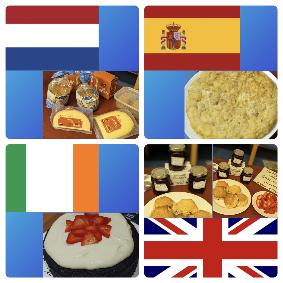 PlymAcuteStroke's tweet photo. #TeamMerrivale Have had an International Food week! Some great contributions from England, Ireland, Wales, India, Spain, Ukraine and The Netherlands! Lots of yummy treats for staff @UHP_NHS #1BigTeam https://t.co/oUDRCruiyb