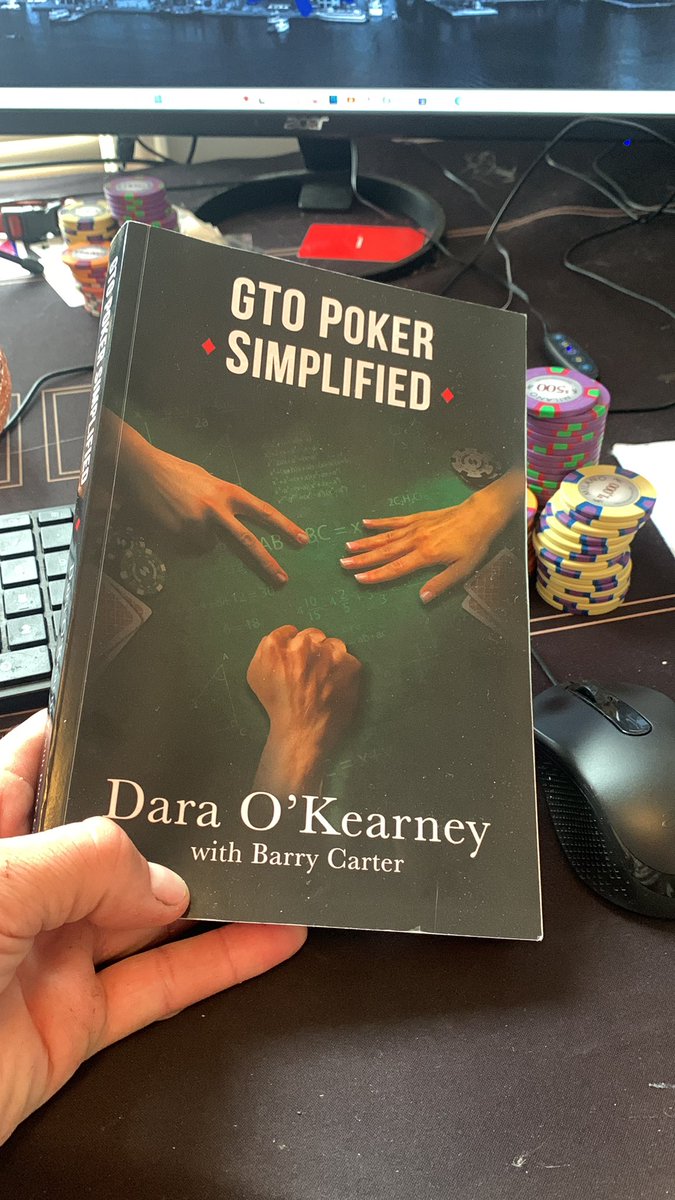 Doing some studying this morning @daraokearney @rabman50 #bookstudy #recpoker while I wait for my new hot water tank! One day we will stream the @RecPoker  #homegame 🤦‍♂️ Hopefully I’ll see you guys later this evening!!