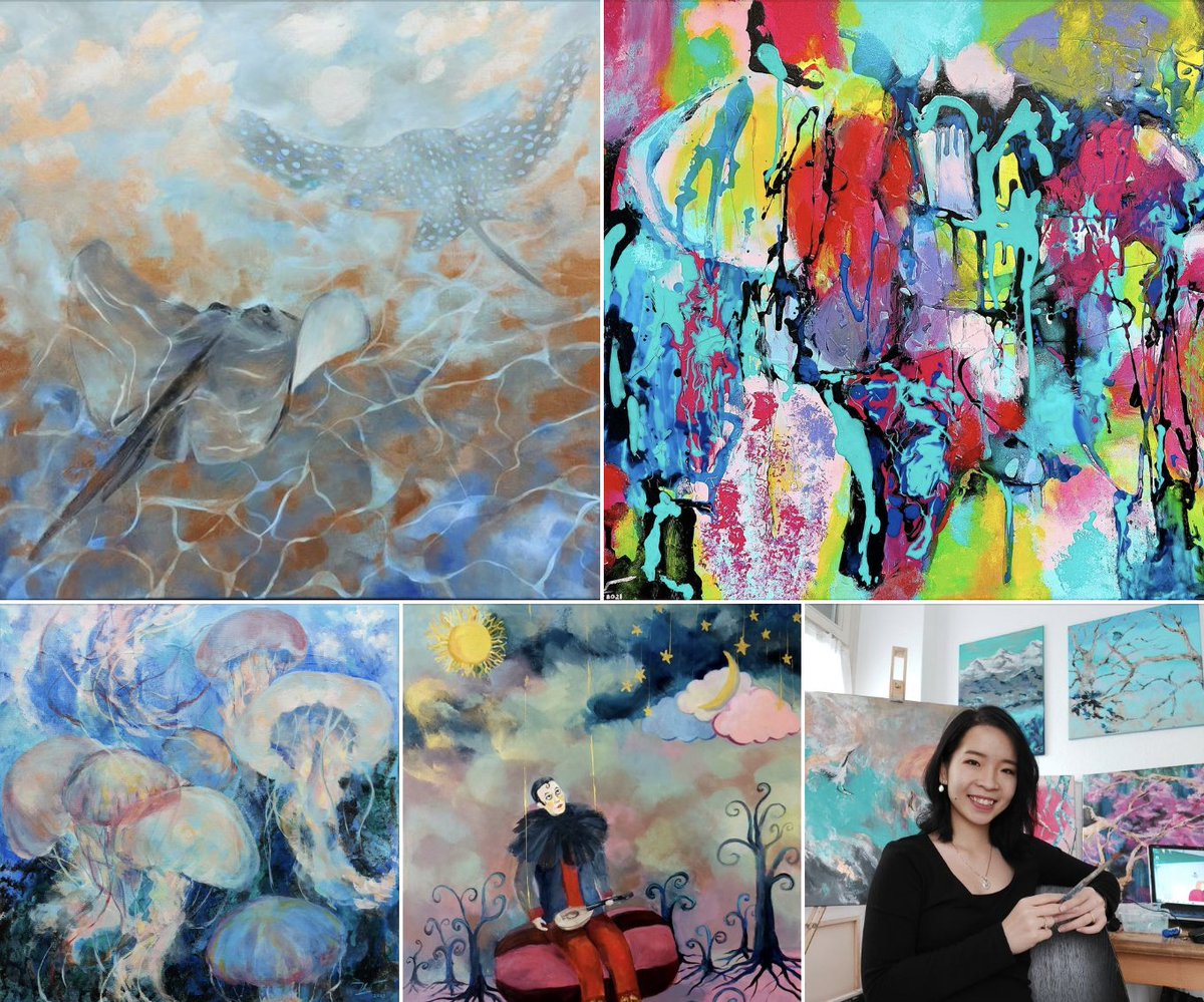 Thư Anh Nguyễn is a painter and illustrator raised in Hanoi and now living in Biel/Bienne, Switzerland. She graduated from Vietnam University of Fine Arts with a Bachelor degree. thuarte.net instagram.com/thu_arte/ #vietnameseartist #vietkieuartist