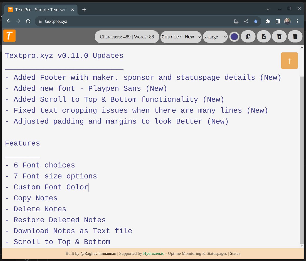 TextPro.xyz v0.11.0 details