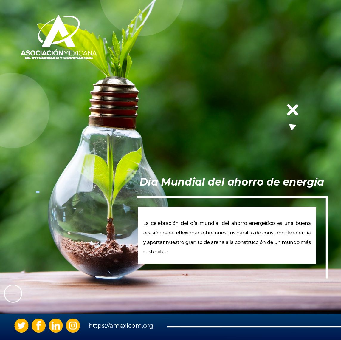 Día Mundial del ahorro de energía