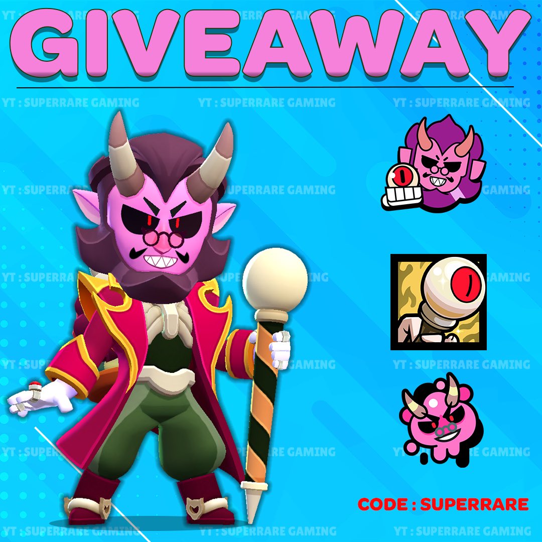 🎉#RingmasterByronGiveaway🎉
2x Ringmaster Byron + Pin + Spray + Profile Picture Giveaway!

To enter:

💝 Follow <a href="/superraregaming/">Code : SuperRare</a> 
💝 Like
💝Retweet
💝Tag 2 friends 

Join Discord for more : discord.gg/tQsRCeXXz7

2 Winners will be randomly selected on 6th Nov
#BizarreCircus