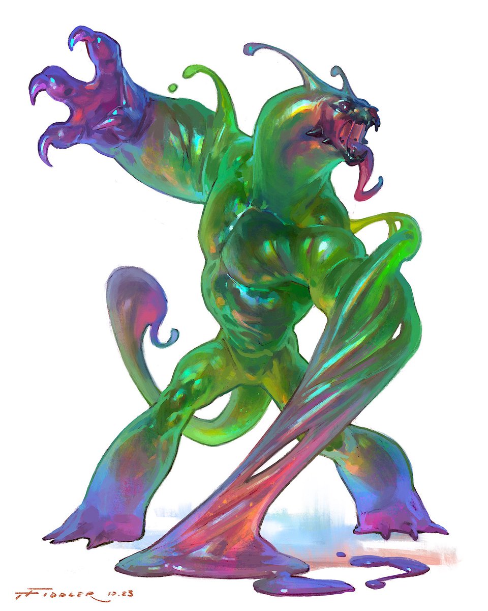 Day 21 of Weretober 2023! Slime!