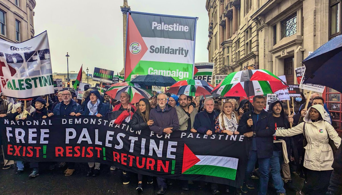 The siege must end. The killings must end. The occupation must end. Today, we marched in our thousands for an immediate ceasefire. We will never stop speaking up for the Palestinian people. Our common humanity is at stake.
