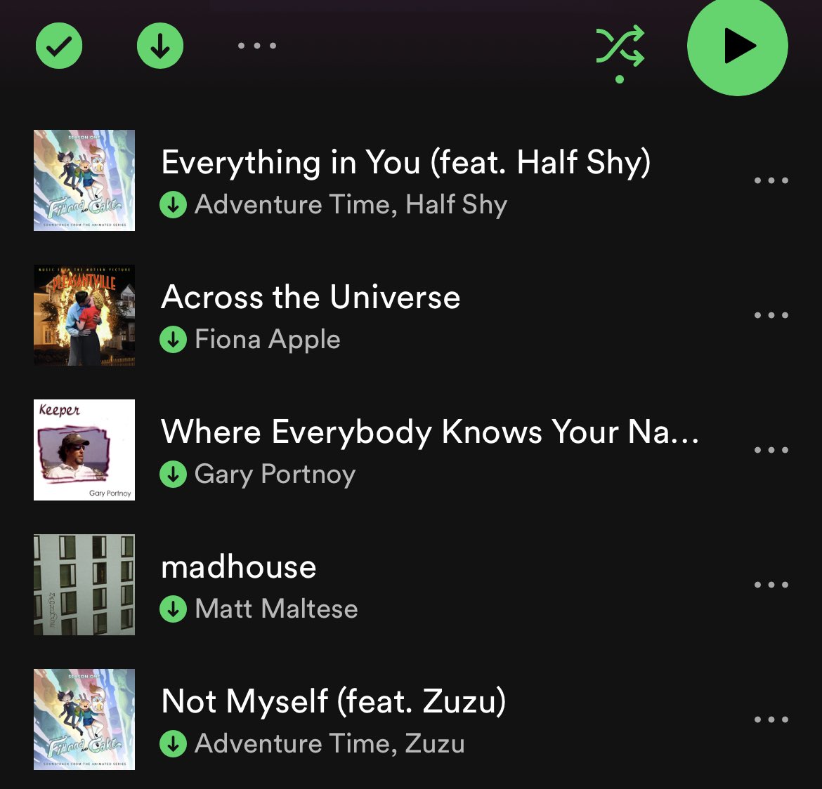 taycesoddly's tweet photo. open your spotify on repeat playlist and the first five songs are the soundtrack to your own romantic comedy

comedy is right https://t.co/M2ptzdmvrO