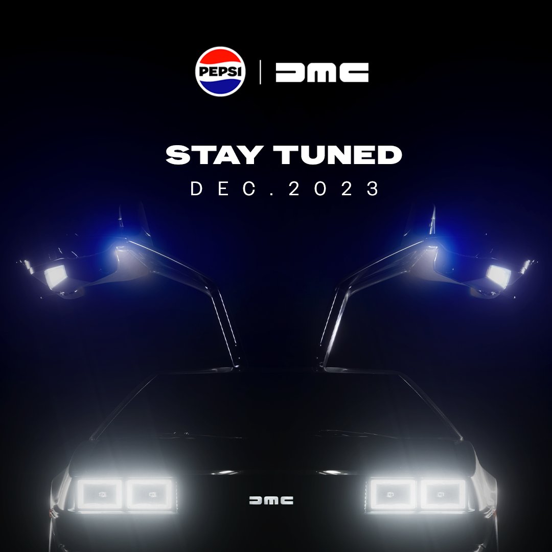 Two iconic brands. One timeless drop. Stay tuned December 2023. #delorean