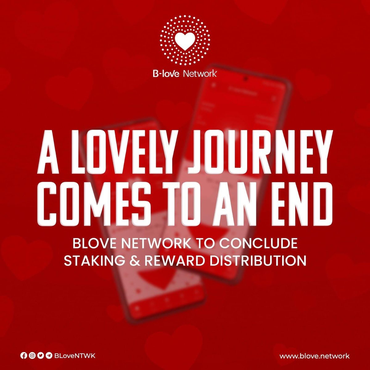 Dear B-Love Network Community,📢
Stay tuned for more incredible news! 🫶
#BLoveNetwork #BloveToken #BLV #StakingPaused #RewardsPaused #blovenetworkcommunity #blovenetworkisthefuture #workingforsecondphase #exchangelisting #newutilities #tothefuture #bythecommunityforthecommunity