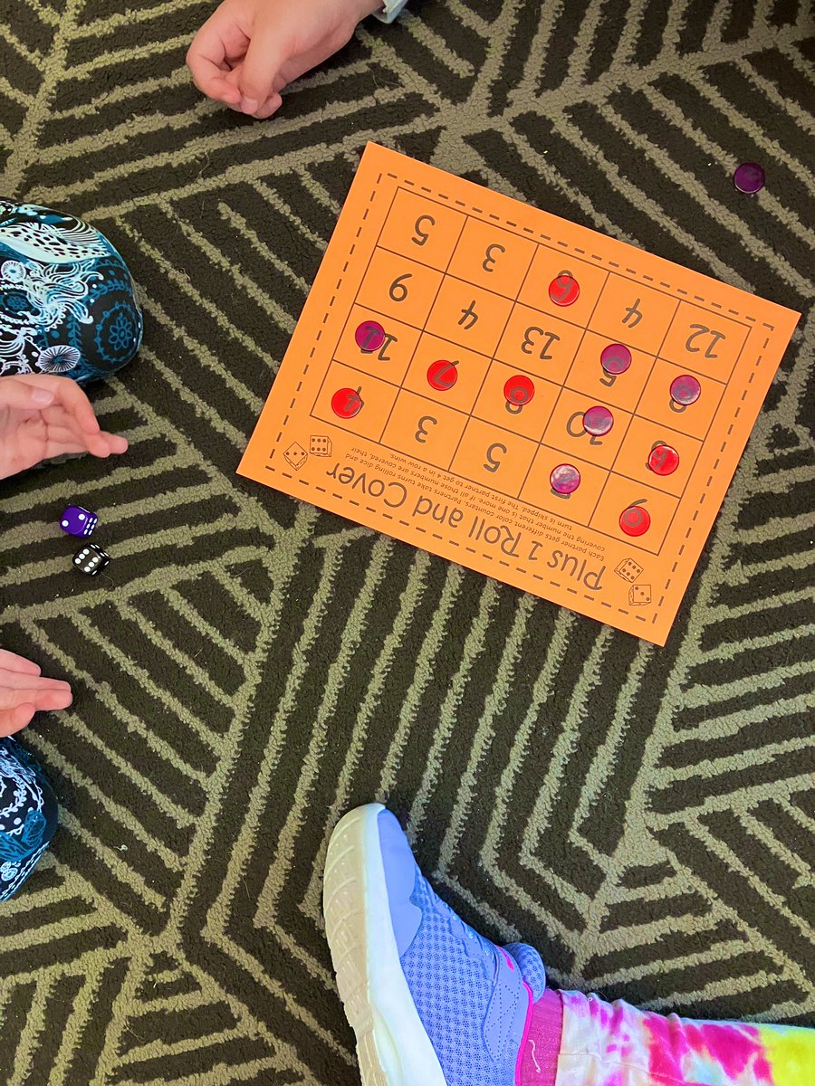 Day 34 - Today is Friday!! Math 🧮 games for the win.  We learned about the +1 strategy.  #HHEHighlights