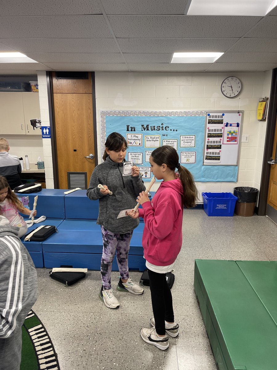 Quiz, Quiz, Trade structure with recorder music in Mrs. BZ’s classroom.