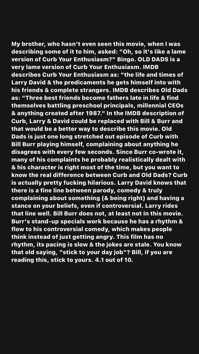 #OldDads #BillBurr #BobbyCannavale #BokeemWoodbine #Netflix #comedy #streaming #unfunny #moviereview #review #movie #film #zachszanyreviews
