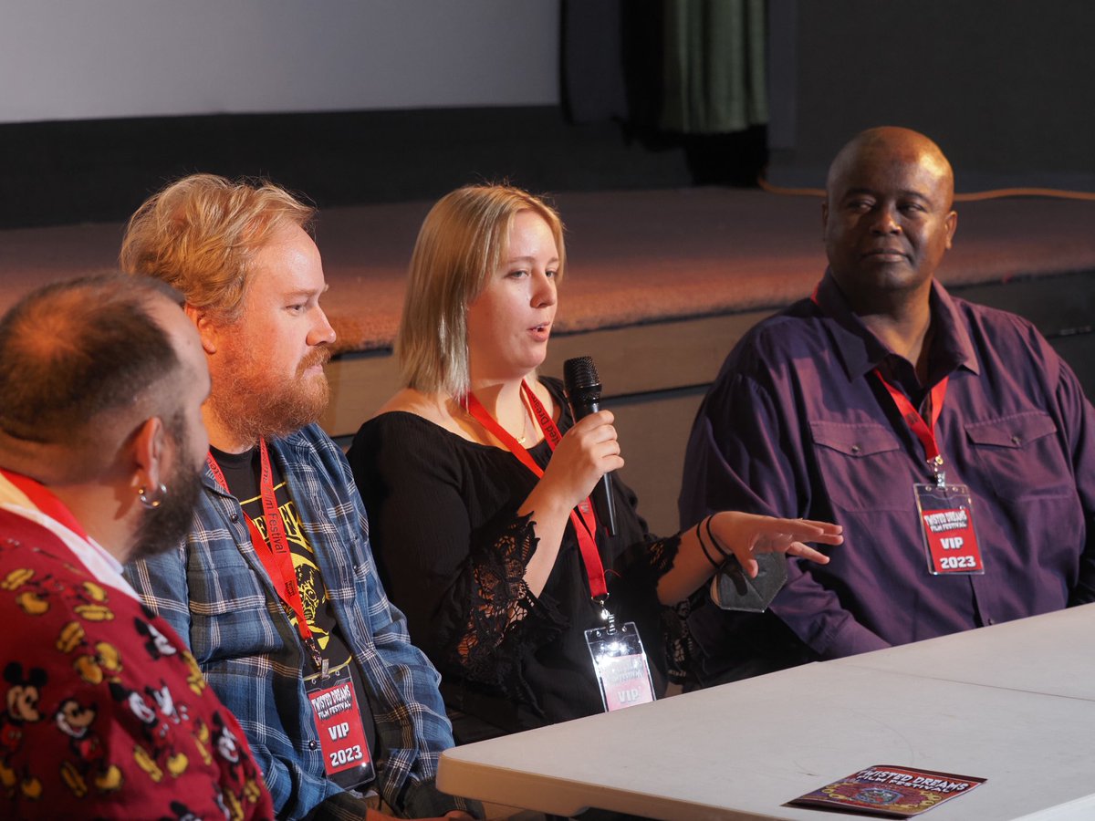 “In the US, it’s hard to take horror films seriously because so many (studios) take out what makes horror films interesting…” - @JMYaLes, paraphrased… @TwistedDreamsFF @filmgirlfilmmke @ACTIONAGOGO