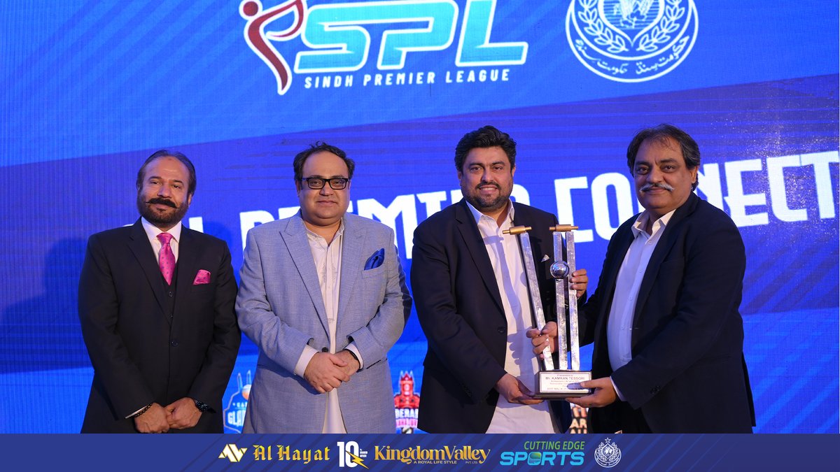 marifmalik's tweet photo. A big 'thank you' to all the distinguished guests who honored us with their presence for the SPL Premier Connect. Invaluable thanks to Governor Sindh @KamranTessoriPk, our SPL Ambassador-at-Large, Your role is truly commendable. 🏛️🤝

#SPL #SindhPremierLeague #abkhelaysindh https://t.co/IpW4Olz9DY