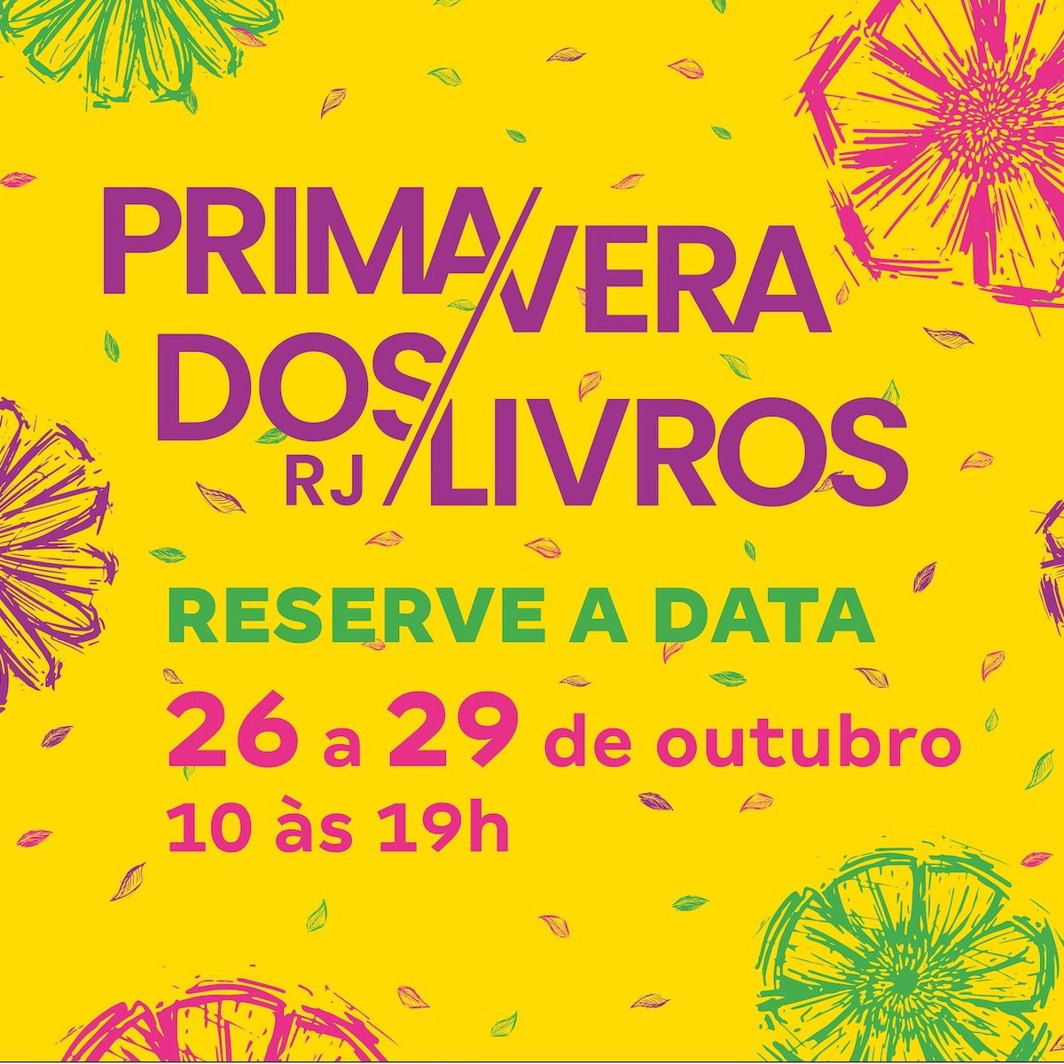 imaeditorial's tweet photo. Vocês tão ligados que a Primavera está chegando? 
Dia 29/10 às 15 h vamos participar da mesa "Mulheres de todos os tempos". Apareçam! 
Local: Museu da República- Catete - Rio de Janeiro 
Horário: 15 h 
🌼 🌷 🌹 🌺 🌻 https://t.co/jOemvIEwIA