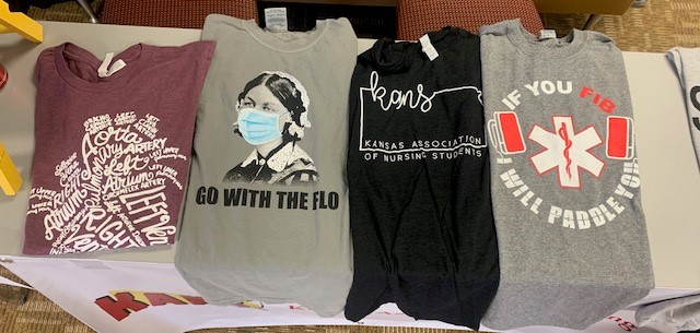 I am at the Kansas Association of Nursing Students (KANS) State Conference today <a href="/emporiastate/">Emporia State Univ.</a> talking about chain of response advocacy. Their t-shirt game is strong!
