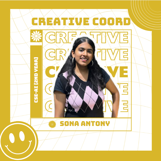 TLiterati's tweet photo. In the worlds of our creative team, there are no boundaries, only endless possibilities. Meet our Creative Team:
Head: Tanvi Bisht
Coordinators: Sona Antony, Ananya Rathore https://t.co/5sk3ural5A