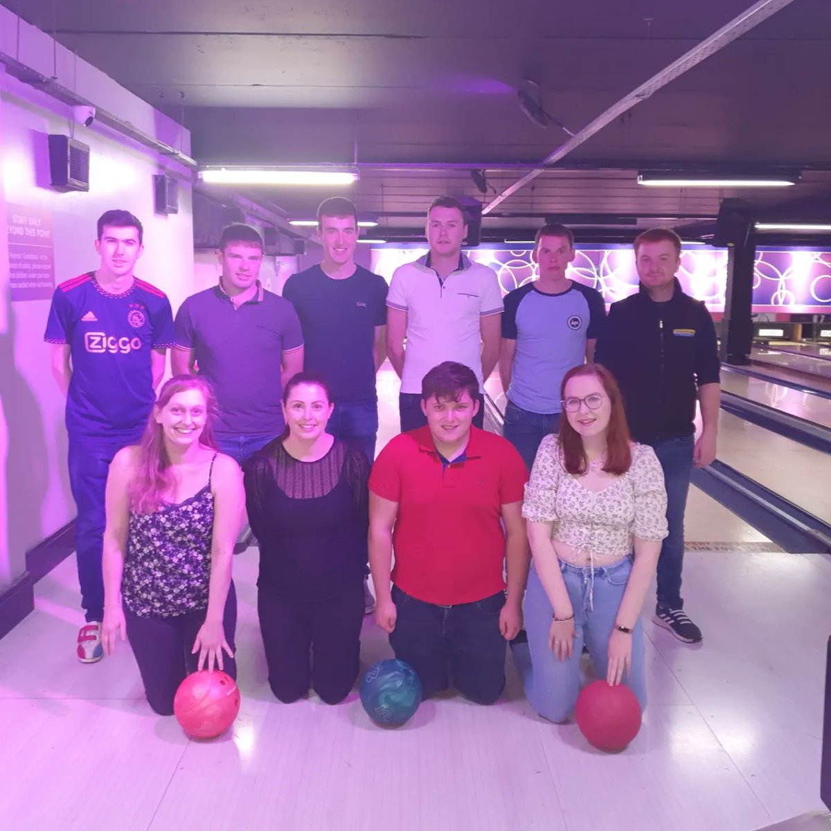 Great to see a great Mitchelstown Macra crowd at Bowling 🎳 in the Planet in Cork last night!  Some of us went to Dwyers pub afterwards to dance the night away! 😀

Also, we are holding a sports night next Friday night, 27th Oct, at Mitchelstown Leisure Centre! Please call on 🙏
