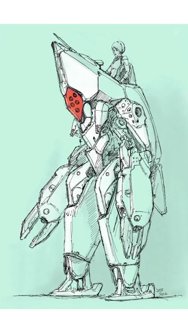 息抜きに以前描いた #テグセリオン をやってみました。  #VIZCOM