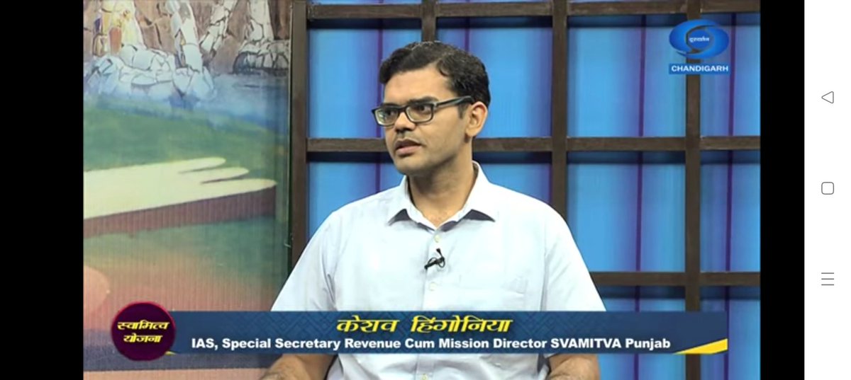 Appeared on DD Chandigarh show Ek mulakat as an IEC activity for Svamitva Scheme.