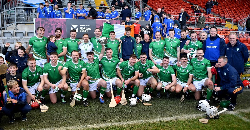 officialgaa's tweet photo. REPORT: A strong finish saw Ireland's hurlers get the better of Scotland's @camanachd players in today's hugely entertaining Hurling-Shinty International at Páirc Esler. #GAABelong