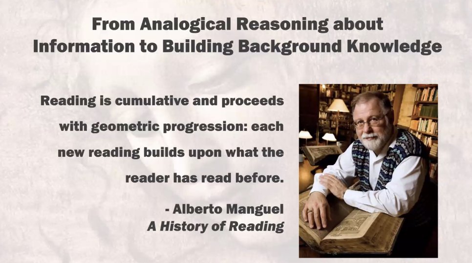 tenilleshade's tweet photo. "Reading makes our frontal lobe dance." ~@MaryanneWolf_ 

#TCAdvLit #SaturdayReunion https://t.co/Ww2GF7OegI