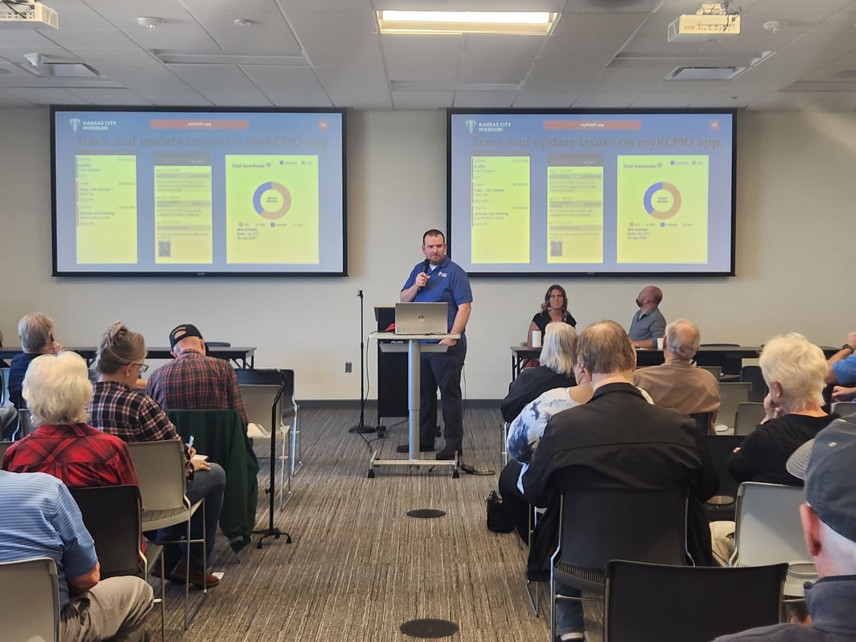 Today the <a href="/KCMO311/">KCMO 311</a> Team attended Donuts w/ <a href="/rogersforKC/">Wes Rogers</a> and <a href="/lfrench/">Lindsay French for KC</a> with residents from City Council Districts 1&amp;2. We always love the opportunity to educate residents on <a href="/KansasCity/">Kansas City</a> City Services.