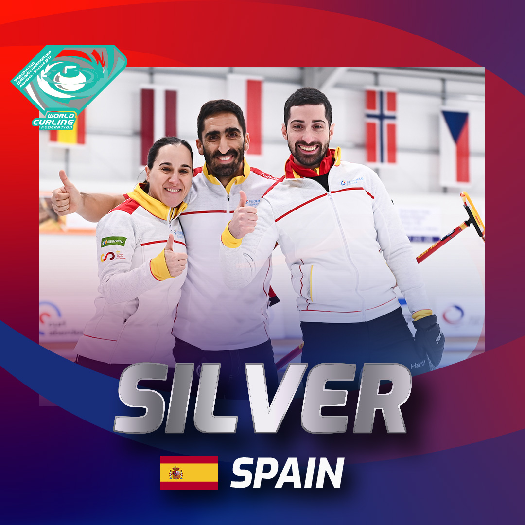 Congratulations to Spain on your World Mixed silver! 🇪🇸👏

#WorldMixed | #Curling