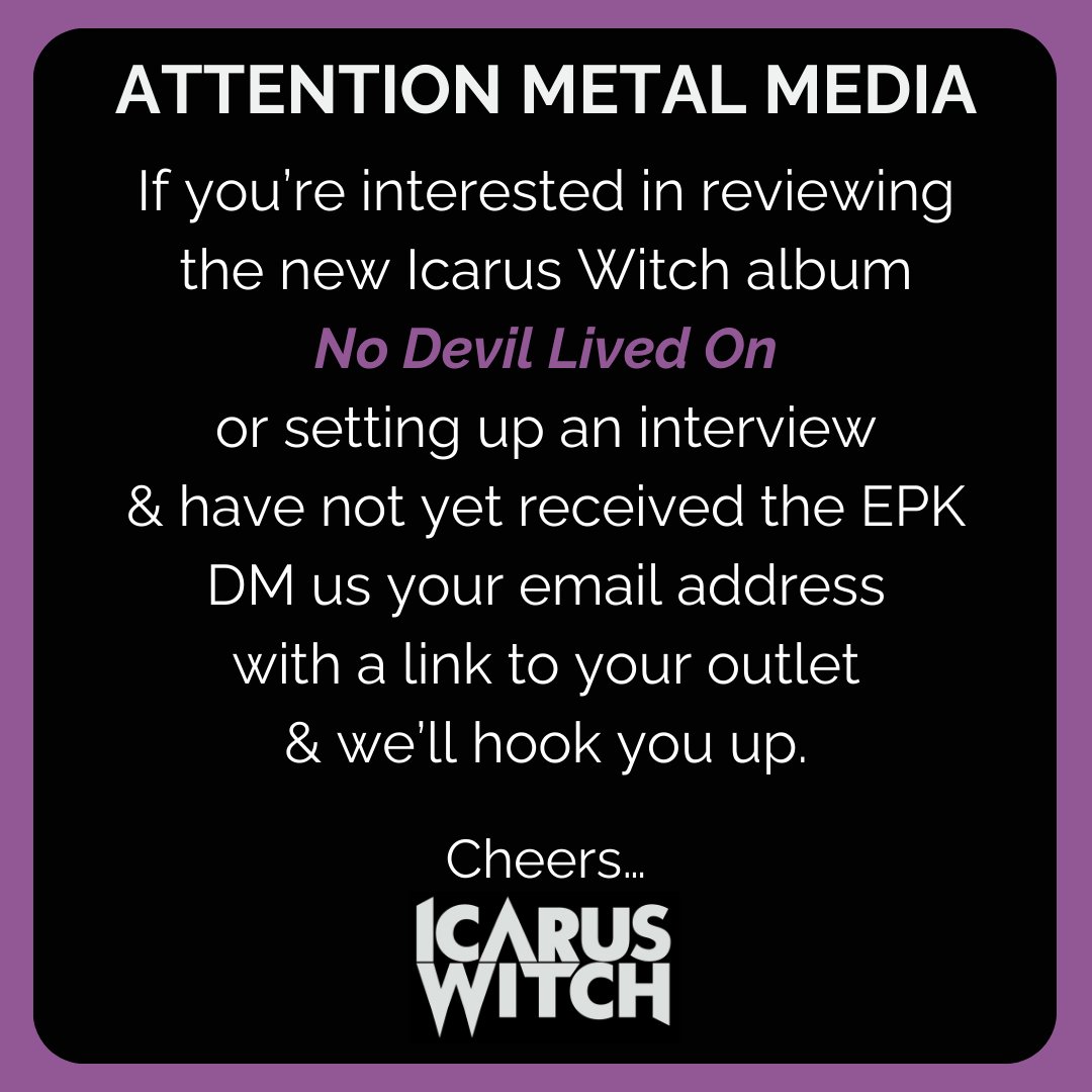 Attention #MetalJournalist #RockJournalist or any heavy #MusicJournalist… (including #MetalDJ, or #MetalPodcast producers… slide into our DMs & we’ll get you sorted. 🤜🤛