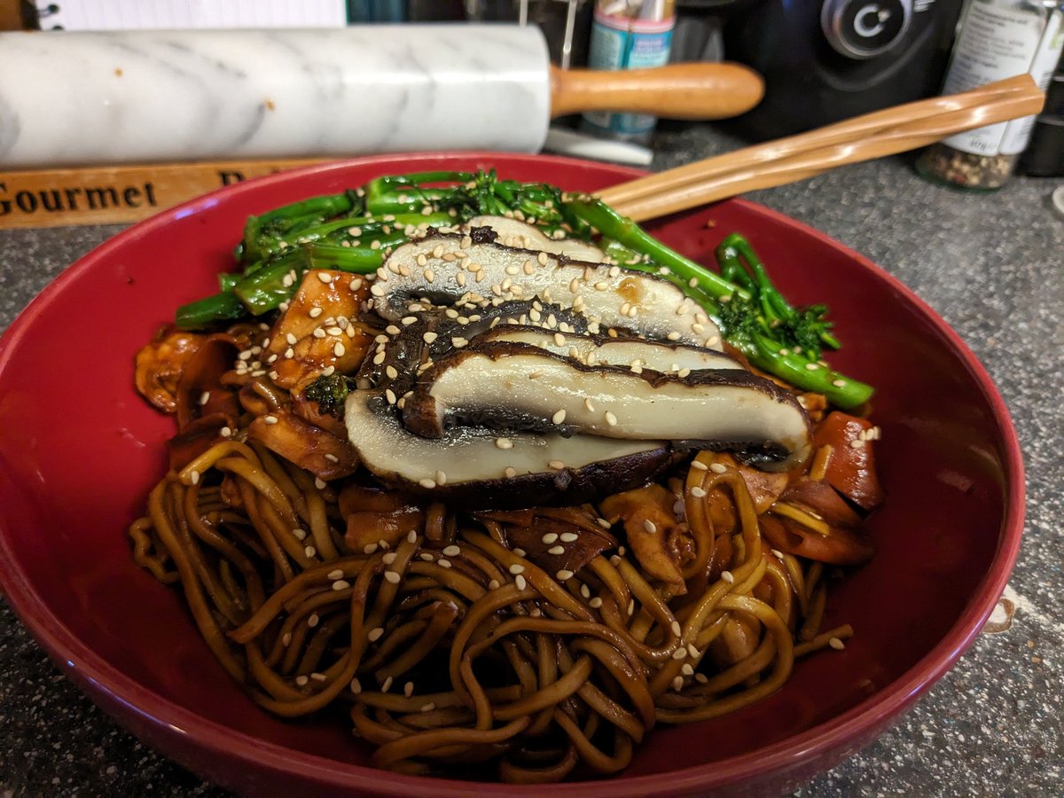 VikTheViking85's tweet image. #HelloFreshSnaps Ginger Sesame Veg Noodles (with added chicken) 

This one was a little on the sweet side but still super tasty 😋
Really enjoying the recipes and ease of prep so far :)