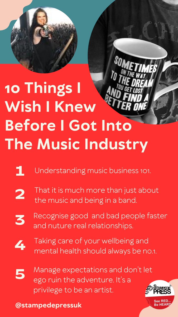 StampedePressUK's tweet photo. 💡 What music industry insights do you wish you’d known about when starting out as a musician in music business? 🎶
#musicpr #musicpublicity #musicpress #prcampaign #musicmarketing #rockbands #musicians #musicianstips #musictips #musicindustry #goals #StampedePress #bandtips https://t.co/SWUv4Lm5YN