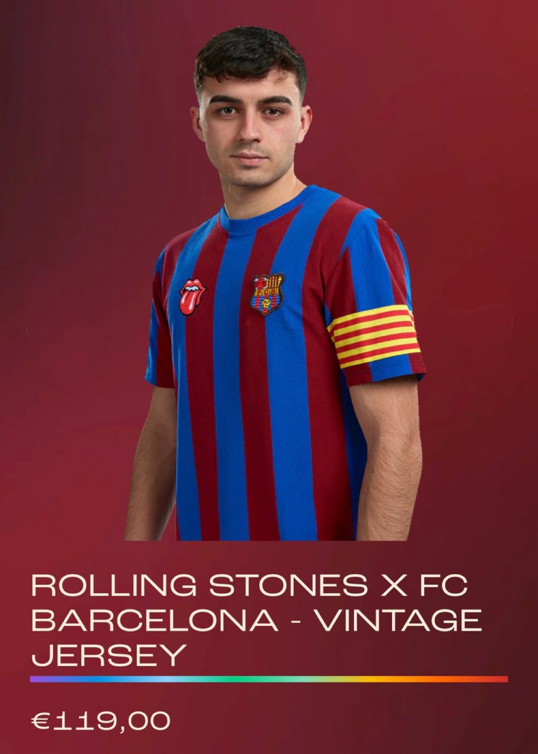 barcelona The Rolling Stones 限定 ユニフォーム The Barça and Rolling Stones jersey now on sale
