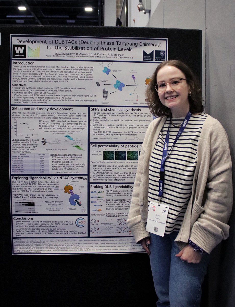 We had some great representation @ELRIG_UK Drug Discovery 2023 this week in Liverpool: Emma K & Emma M from @ARUK_ODDI, and Amber, Hadeel & Roxanne from @CmdOxford all presented posters showcasing the work we do @UniofOxford during the 2 day conference. Well done to all! 📸 Rox