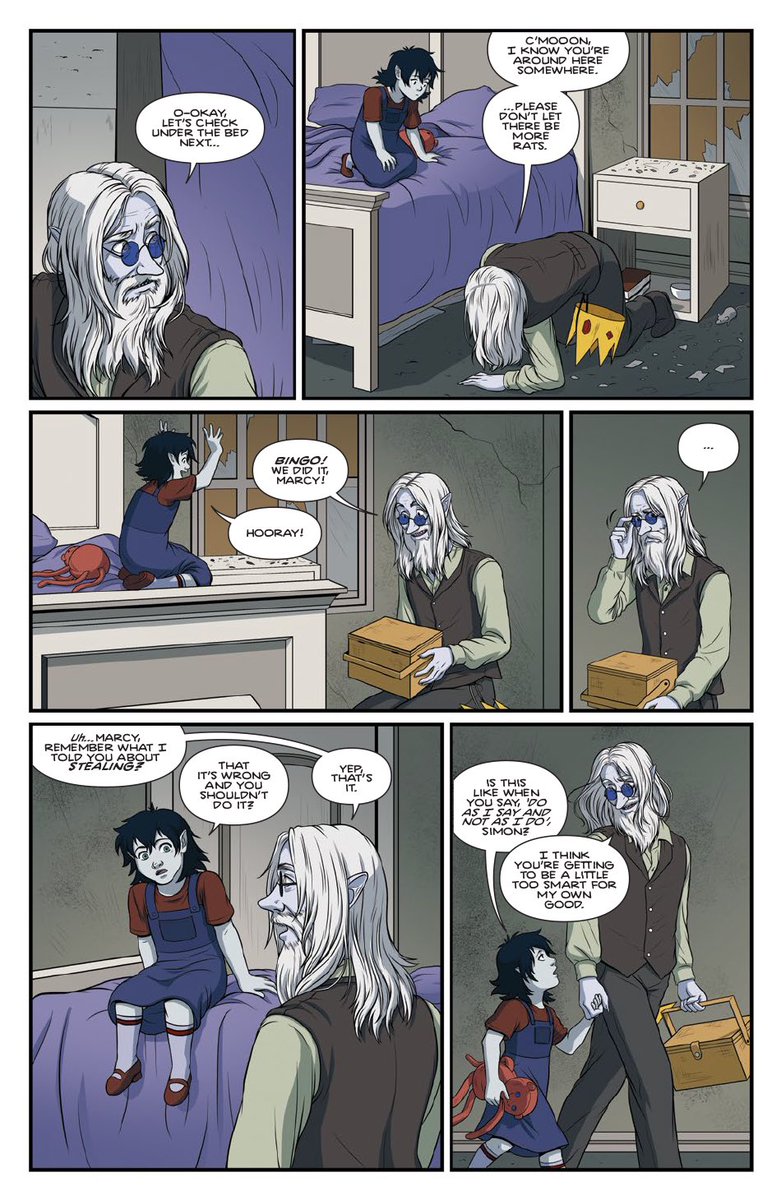 Thank you Facebook for informing me that this comic came out 6 years ago this week. 😦 This was originally published in Adventure Time Comics #16. Credits to Joana LaFuente for the colors, and Jim Campbell for the lettering. 1/2 #adventuretime #simonpetrikov #marceline #comic