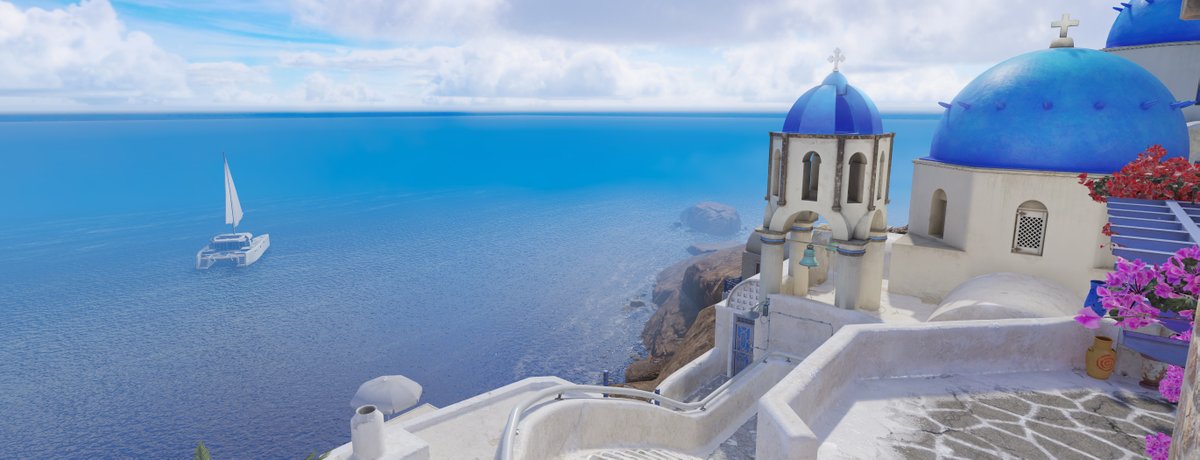 FMPONE's tweet photo. De_Santorini for @CounterStrike WIP 🌸 https://t.co/oyeDS7epTw