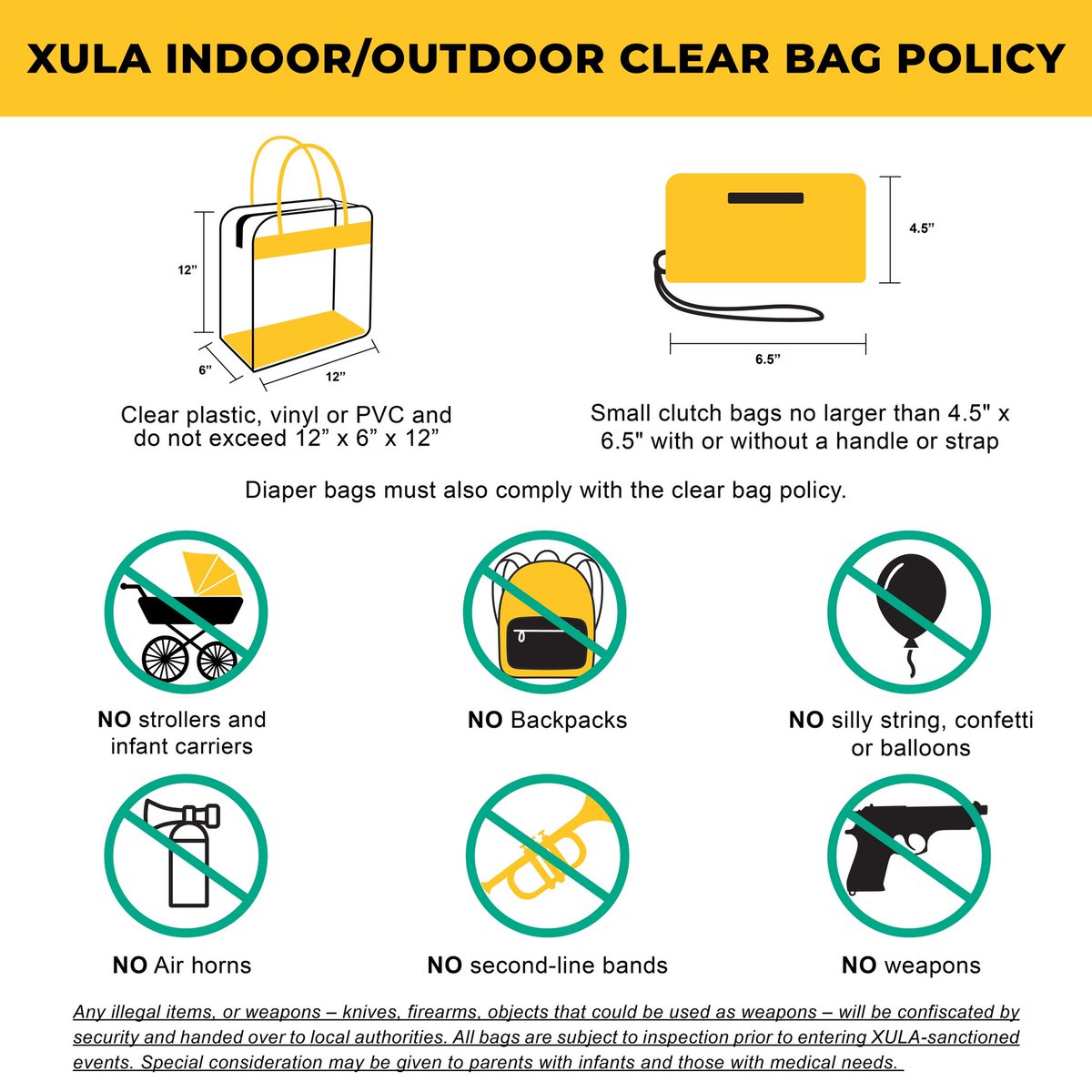 Friday, November 3rd XULA Daze will be taking place on the Yard at 12pm

And finally who’s ready for some tailgating?! Tailgate will take place November 4th at 11am in the CC Parking Lot!

ALL Homecoming events have a clear bag policy!!