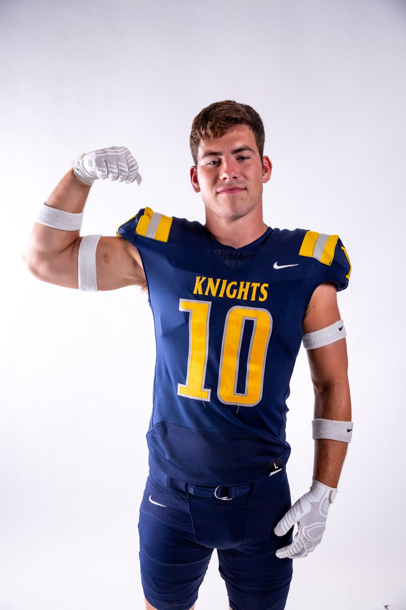 MUKnights's tweet photo. 🏈 Clay Campbell makes an early sack for the Marian defense! https://t.co/FIxmlCYnex