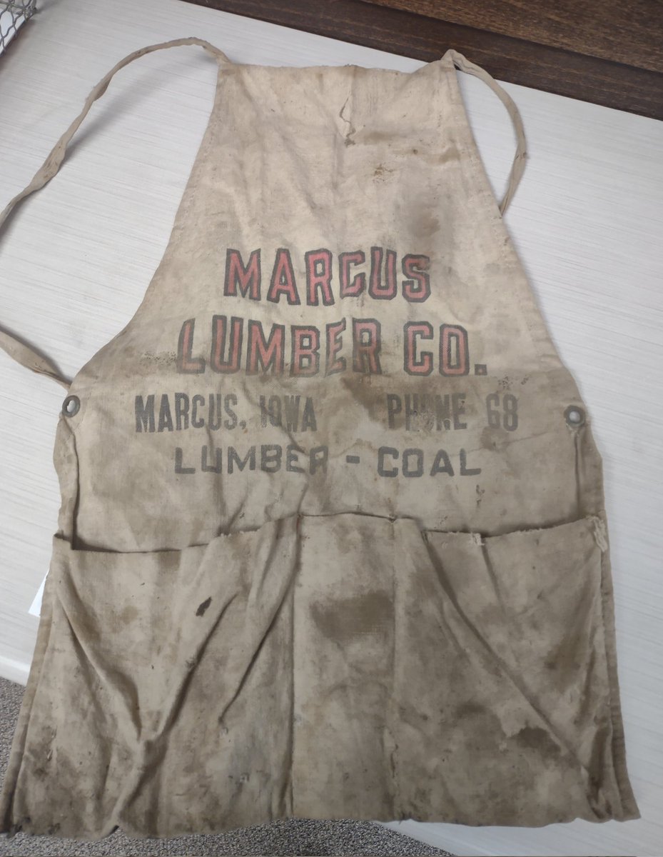 A customer recently brought in this neat old (highly used) MLC apron. You know it's old when the phone number is just two digits! 
We're super proud of our rich heritage. This is just one little reminder how many years that's been. Thanks for your support of our small business!