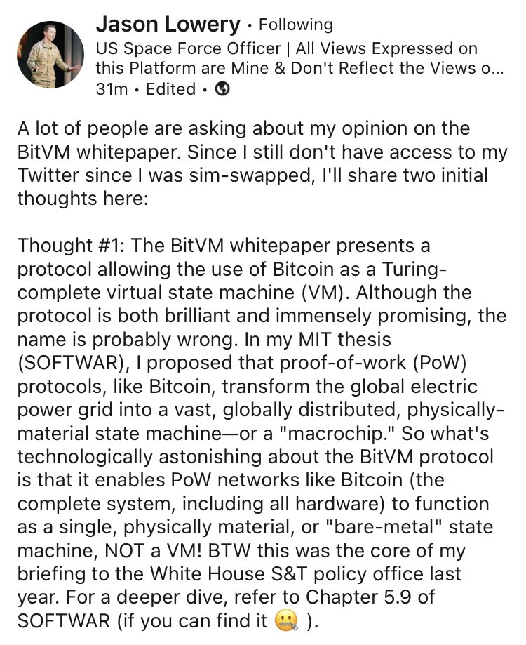 MichaelFSineni's tweet photo. @JasonPLowery @TheGuySwann @lopp 

But #Bitcoin is NOT a weapon. Scary words are forbidden around here…’weapon, weapon.’ Gosh. Even typing it is frightening. Please say “power projection” instead…with whipped cream on top….

Pew Pew… https://t.co/lJFL0Q0z9x