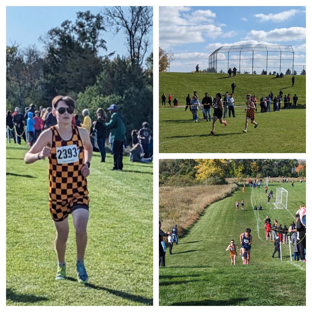 Noah running hard at Regionals!!!  18:51 a course record for him.  See ya next season!  So proud of this kiddo!