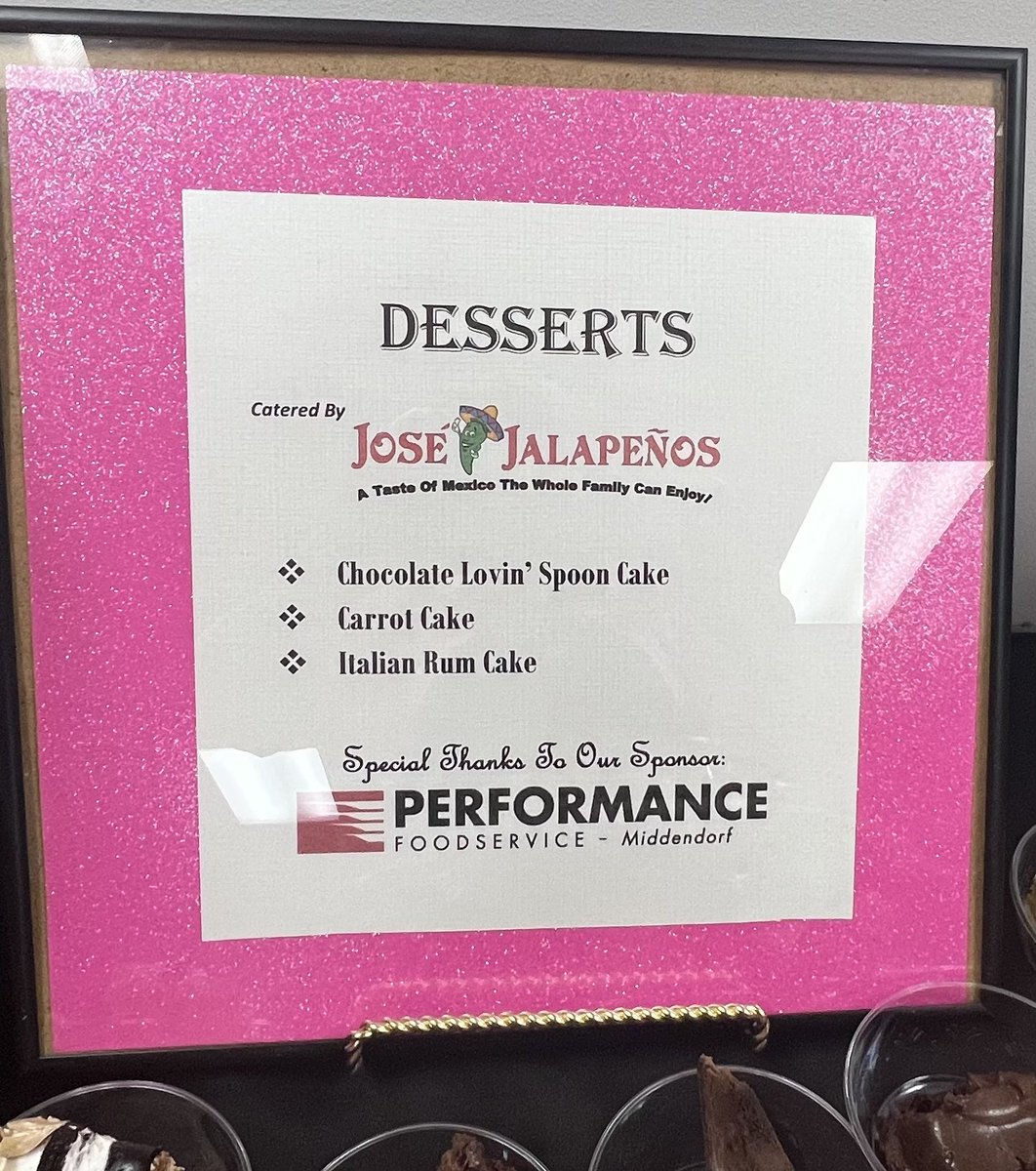 JoseJalapenos1's tweet photo. A special THANK YOU to Performance Foodservice for their donation of desserts and meal prep to BINGO for BOOBS. These sweet treats were enjoyed down to the last slice.
This breast cancer fundraiser was a success due to the community support and generous donations. https://t.co/yTpuPDza3u