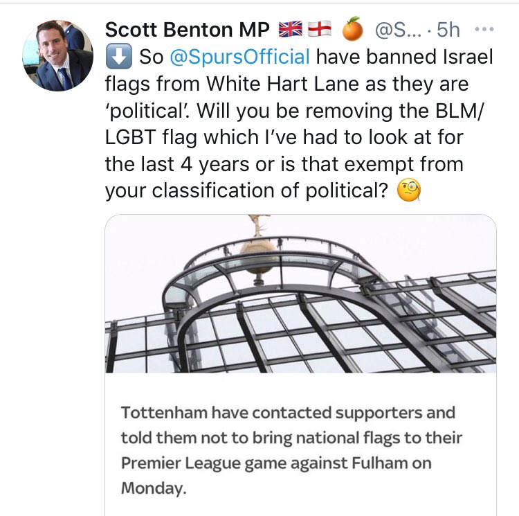 Just because I’m a politician people seem to expect me to know what is and isn’t politics 🤷‍♂️