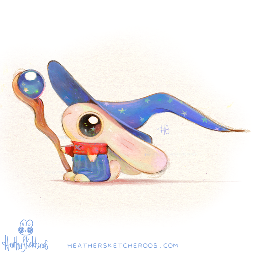 heathersketcher's tweet photo. Tiny mage bunneh making small magics🐰✨ https://t.co/hIo37VV5Fh