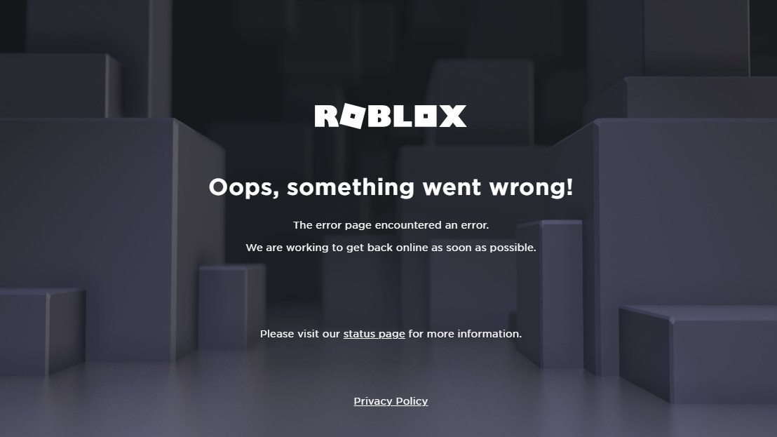 RTC em português  on X: 📉 ROBLOX CAIU: Muitos usuários estão reportando  problemas com o Roblox não funcionar, sim, ele caiu. Quando o jogo estiver  de volta por completo, atualizaremos vocês.