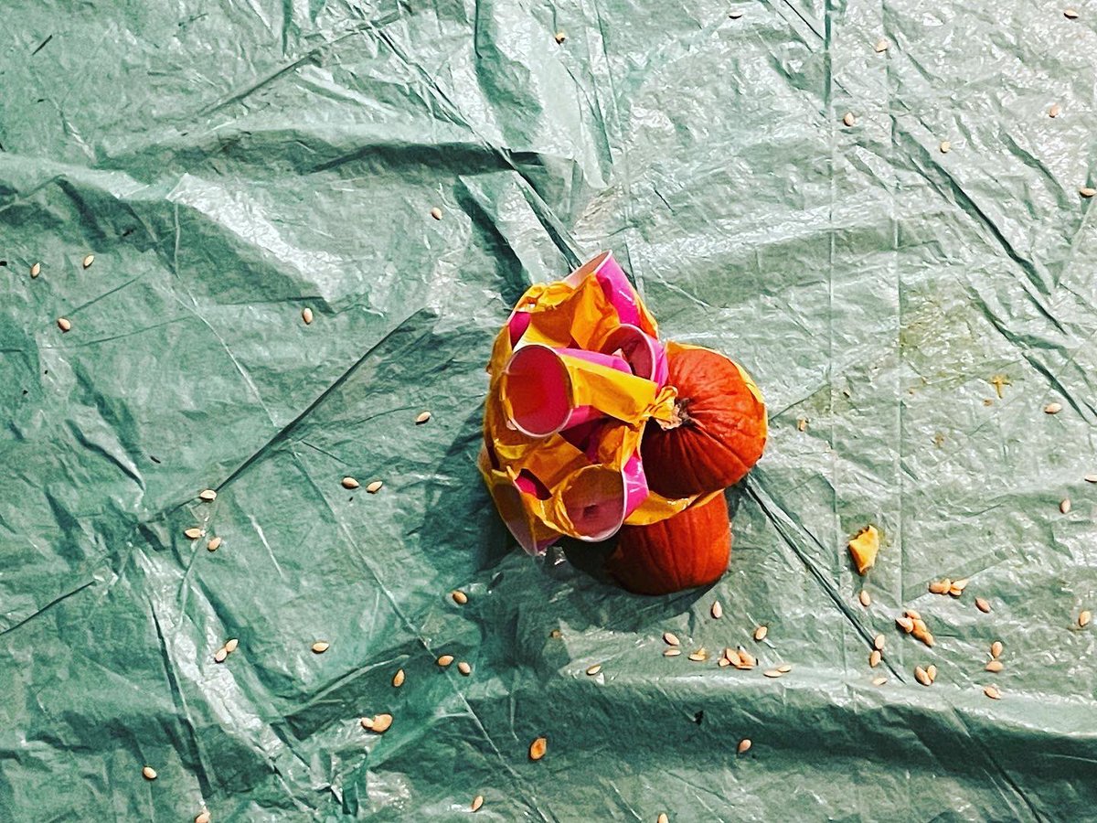 Putting the pumpkin drop designs to the test - lots of great concepts this year!  Some more successful than others…. #splat #scoutsdostuff