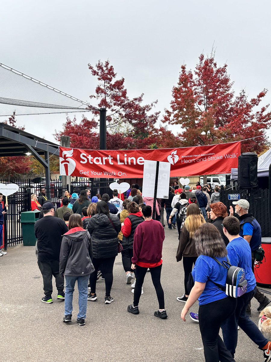 The Heart and Stroke Walkers are off! #heartstrokewalk