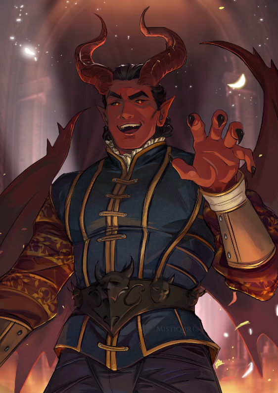 mistiqarts's tweet photo. "Curtain falls, but hold your applause
Squirm, squirm, for now down 
here come the CLAWS" 

I wanted to make a drawing that instantly 
starts the song in my brain. 
I am so excited for the extended version by the amazing @Borislav_Slavov ❤️‍🔥😈❤️‍🔥 https://t.co/XizgXzdUA9