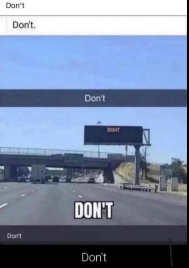 Don't