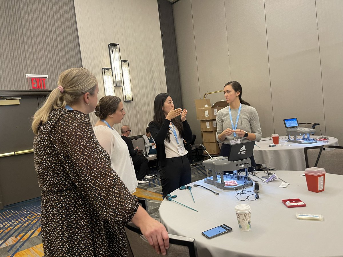 #D2ADM #NYCMIGS lives at <a href="/ACOGD2/">ACOG District II</a> thank you to an all-star team of faculty today, for our laparoscopic suturing course. <a href="/EMLee133/">Eung-Mi Lee, MD</a> <a href="/Youssef__MD/">Youssef Youssef</a> @ Dr. Jaimie Huntly <a href="/drjeanniekim/">Jin Hee Jeannie Kim</a> <a href="/MountSinaiNYC/">Mount Sinai Health System</a> <a href="/IcahnMountSinai/">Icahn School of Medicine at Mount Sinai</a>